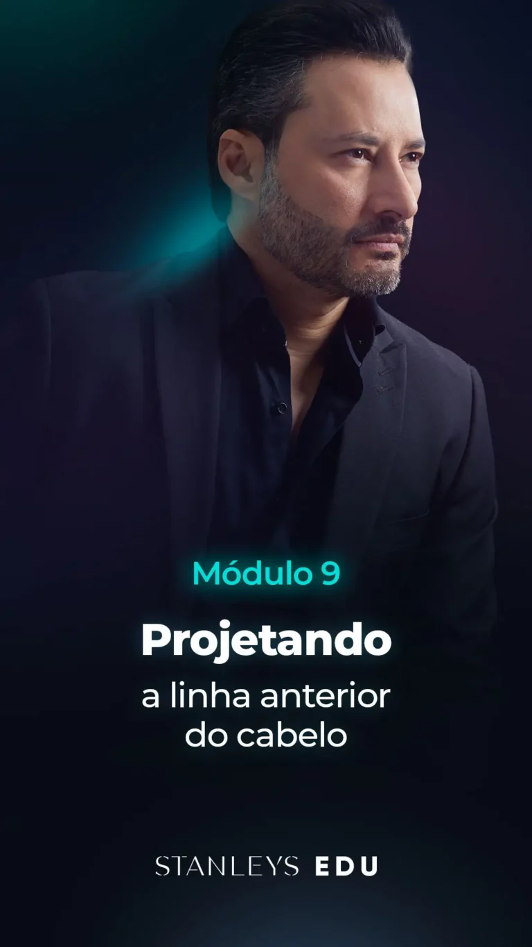 Projetando a linha anterior do cabelo